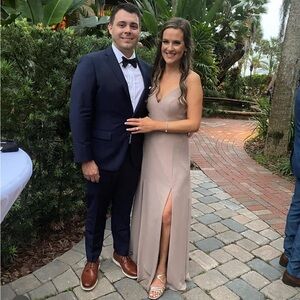 Azazie bridesmaid dress in shade taupe